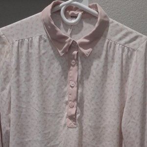 Free People Horse Print Long sleeve blouse SIZE SMALL